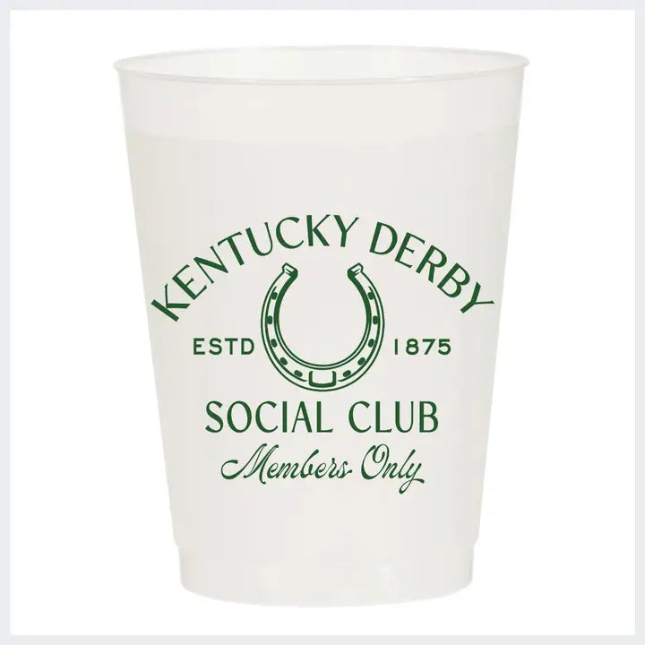 DERBY SOCIAL CLUB FROSTED PARTY CUPS-DERBY