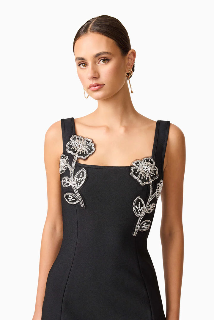 SOLEIL MINI DRESS-BLACK