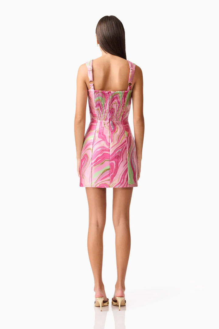 MIRELLA MINI DRESS-PINK/MULTI
