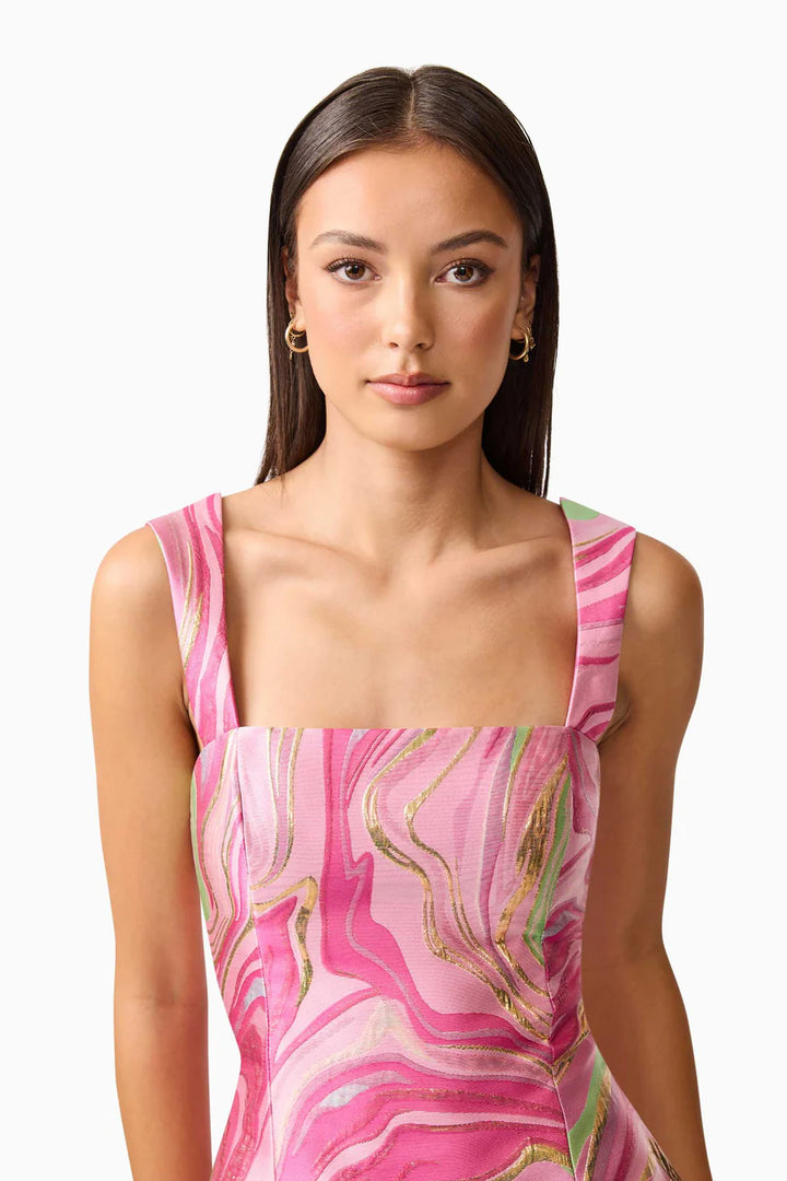 MIRELLA MINI DRESS-PINK/MULTI