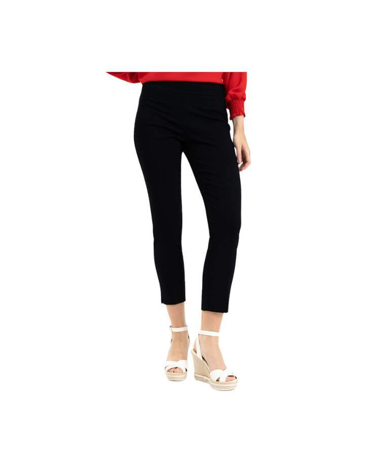 black pull on skinny cigarette pant 