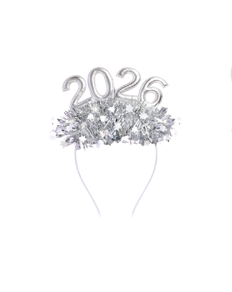2026 PUFFY HEADBAND-SILVER