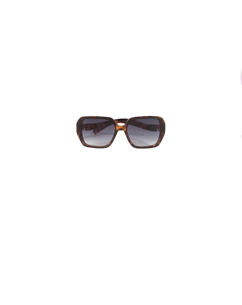 OVERSIZED SQUARE ACETATE SUNGLASSES-TORTOISE