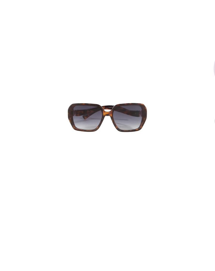 OVERSIZED SQUARE ACETATE SUNGLASSES-TORTOISE