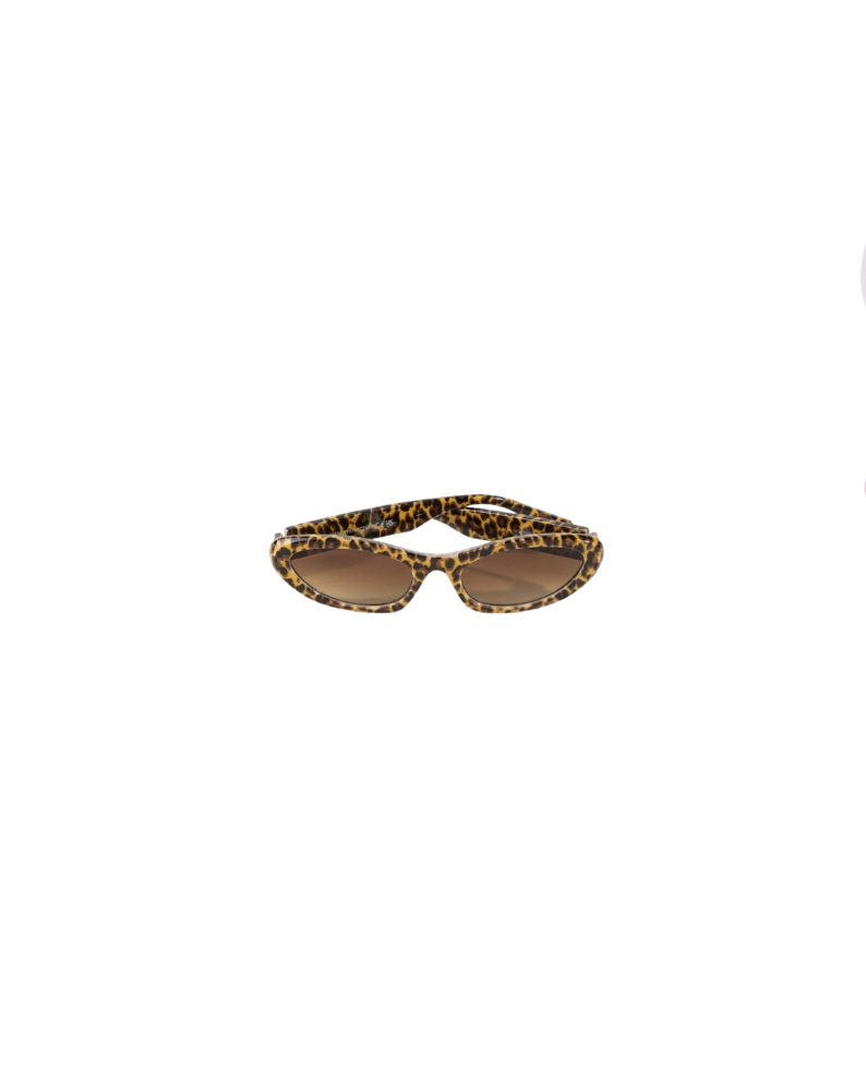 LEOPARD CAT EYE SUNGLASSES-LEOPARD