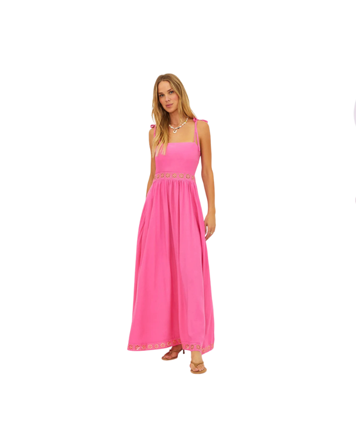 RIANNE DRESS-STRAWBERRY EYELET