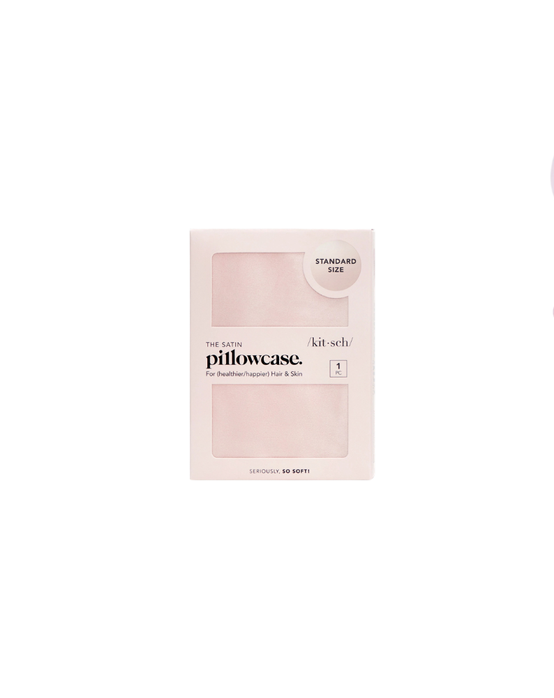 SATIN STANDARD PILLOWCASE-BLUSH