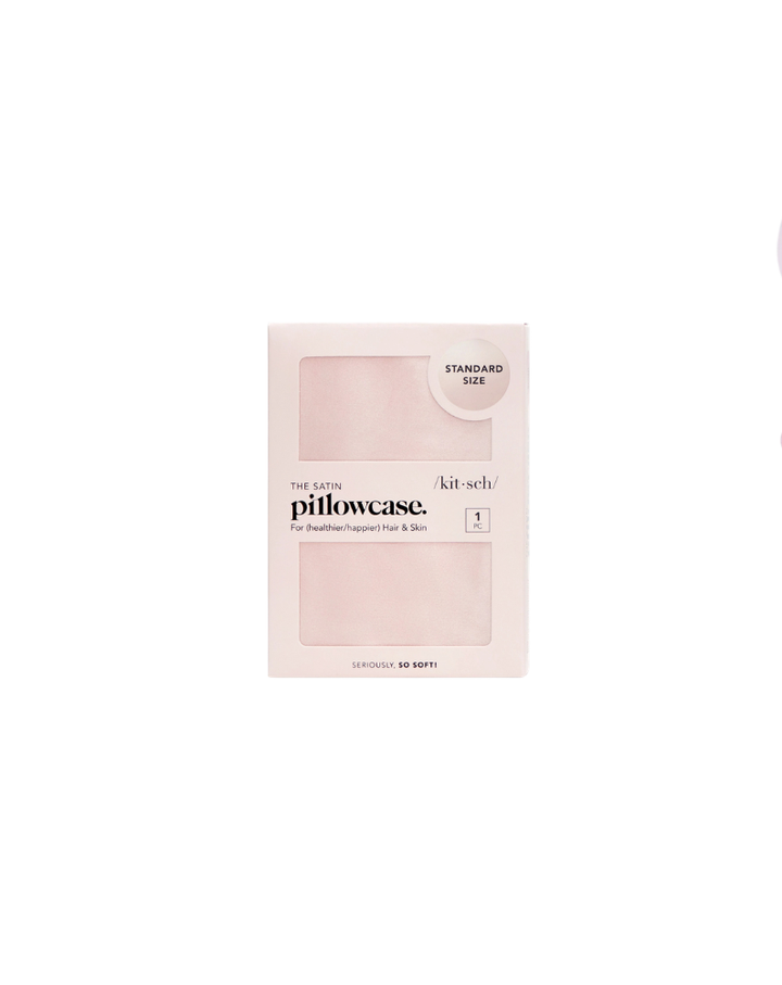 SATIN STANDARD PILLOWCASE-BLUSH