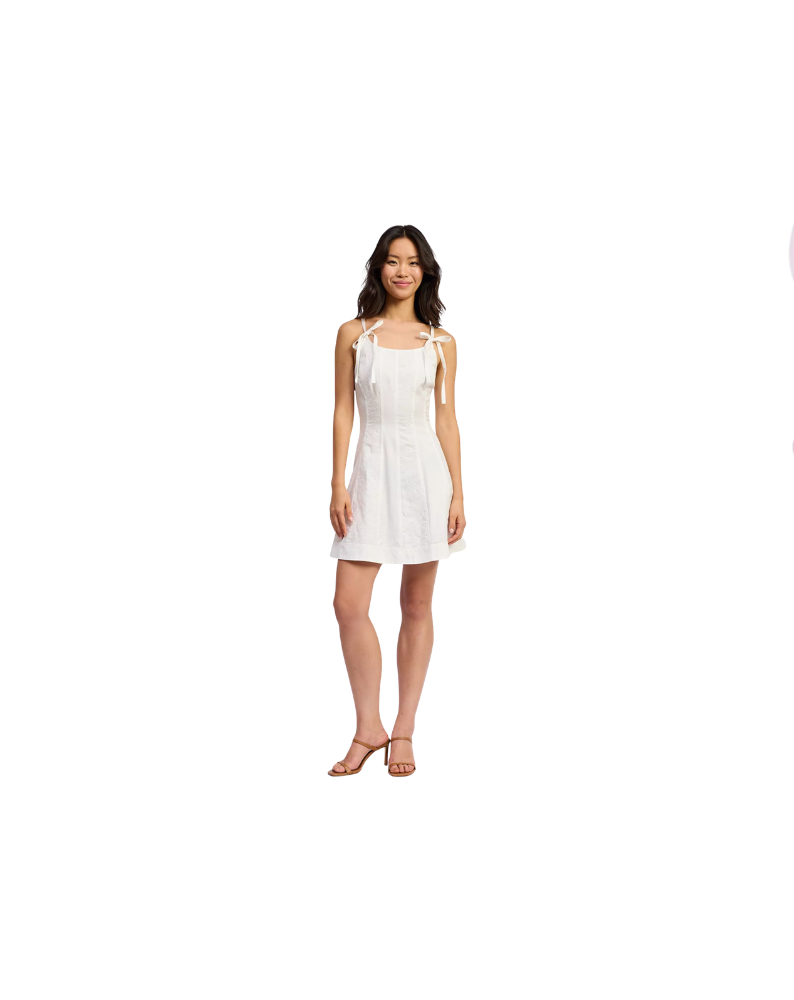 SAMANTHA MINI DRESS-WHITE
