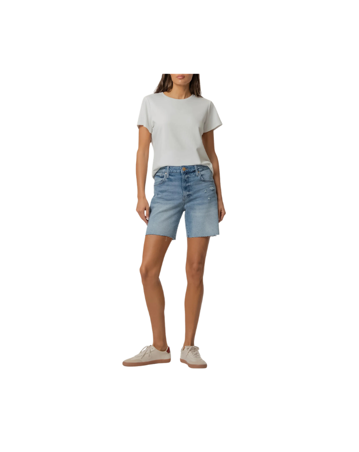 HAILEY HIGH RISE SHORT W RAW HEM-FOCUS