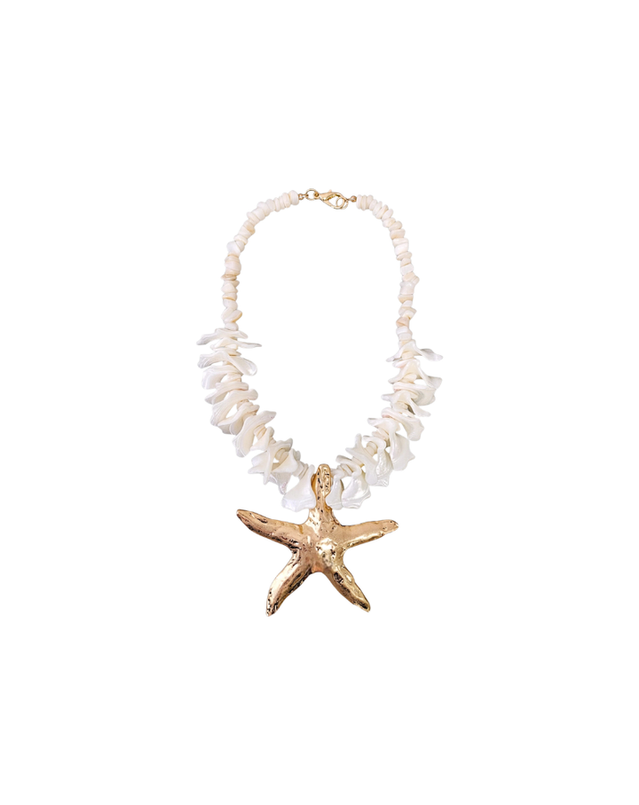 BORA BORA CHUNKY SHELL STARFISH NECKLACE
