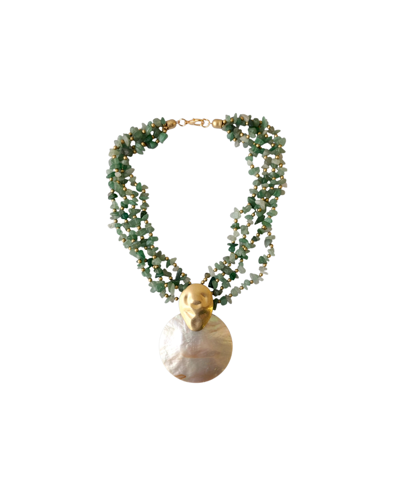 PACIFICA MOTHER OF PEARL SHELL NECKLACE