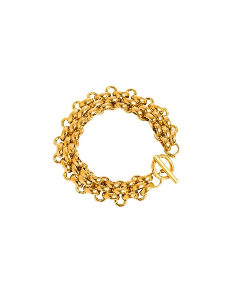 DONNI 18K BOLD WEAVE BRACELET