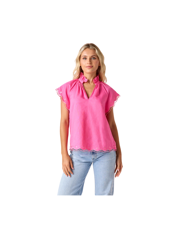 WILKES TOP-PINK LAUREL