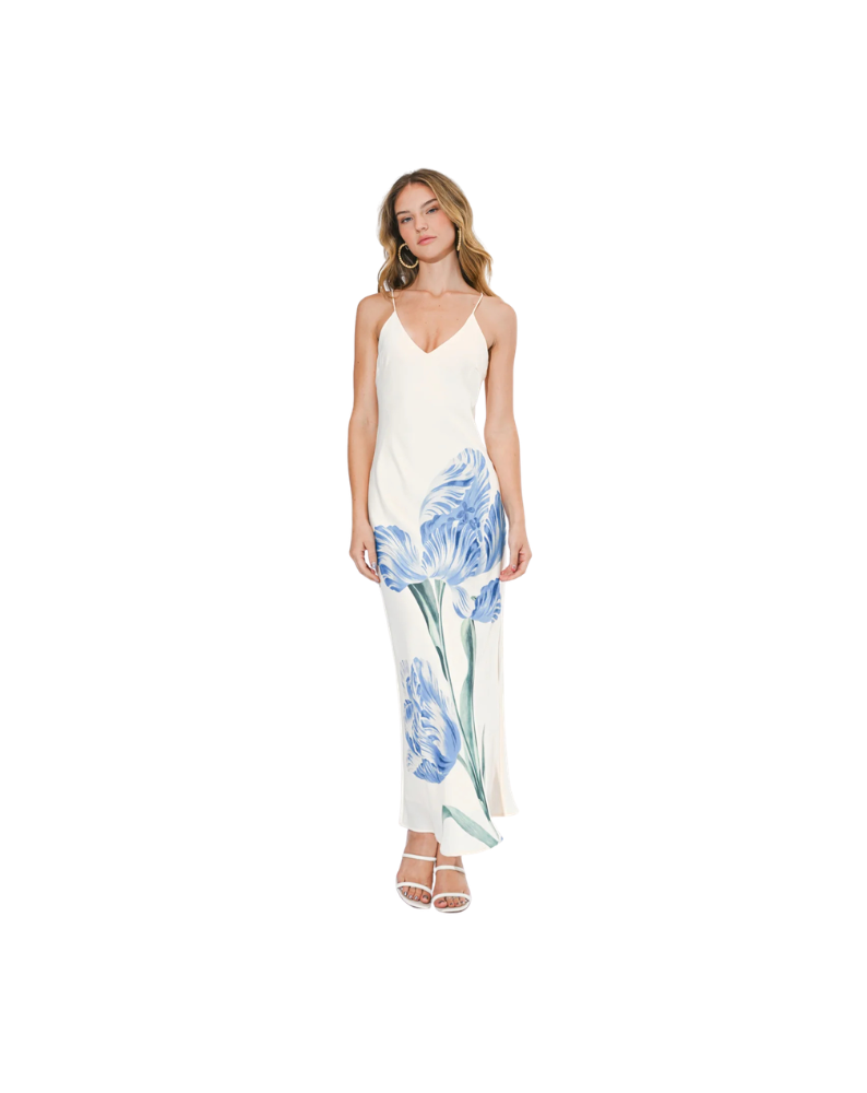 CORINNE SLIP MAXI DRESS-OFF WHITE