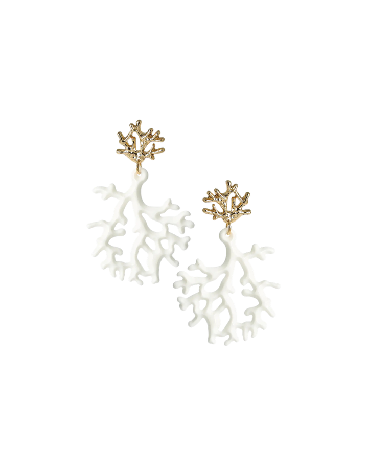 TULA CORAL ACRYLIC EARRING-WHITE