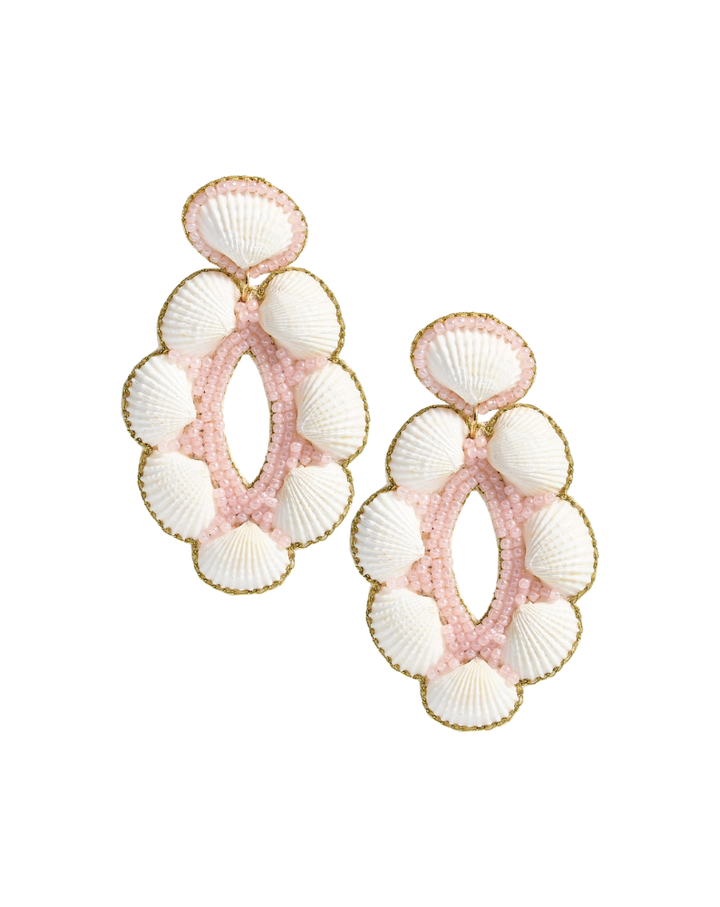 REMI SHELL EARRING-PINK