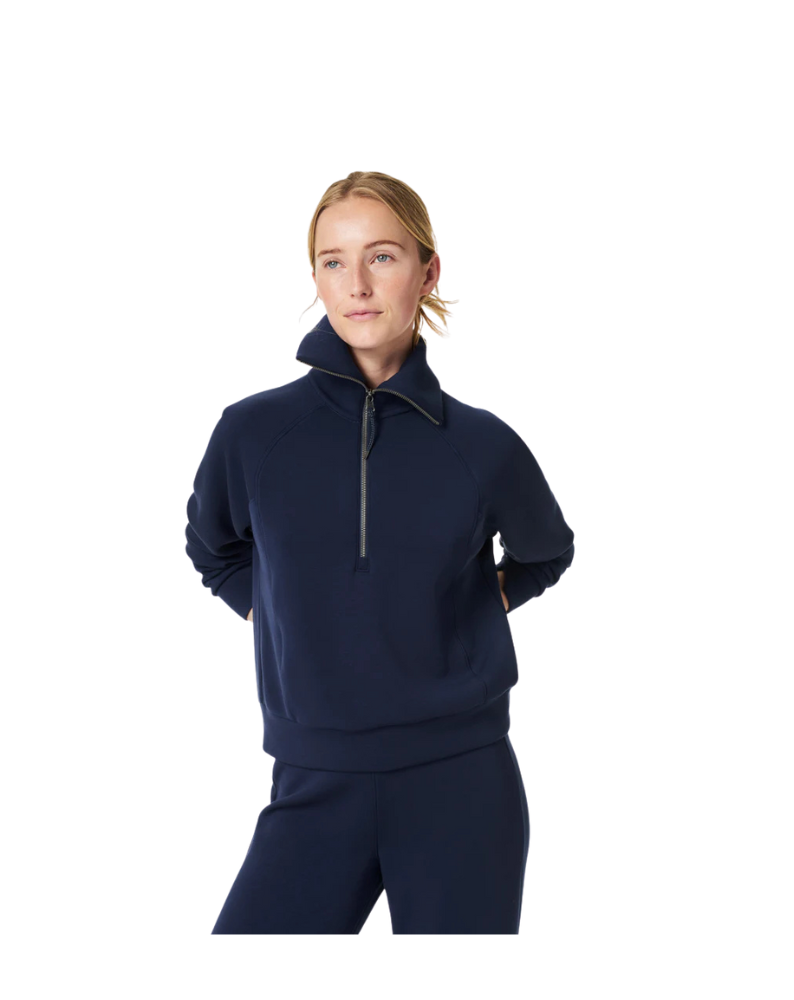 AIRESSENTIALS HALF ZIP-TIMELESS NAVY