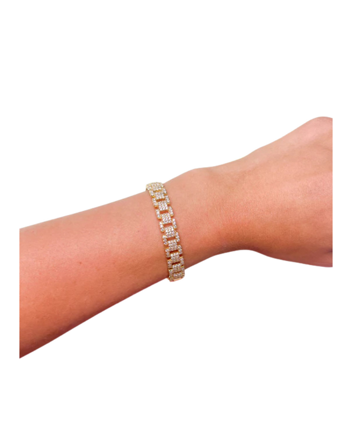 DYLAN STATEMENT BRACELET-GOLD