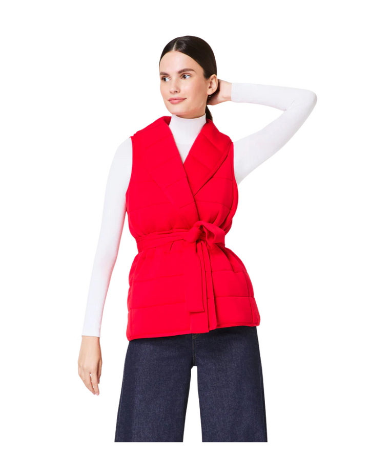 AIRESSENTIALS PUFFY VEST-SPANX RED