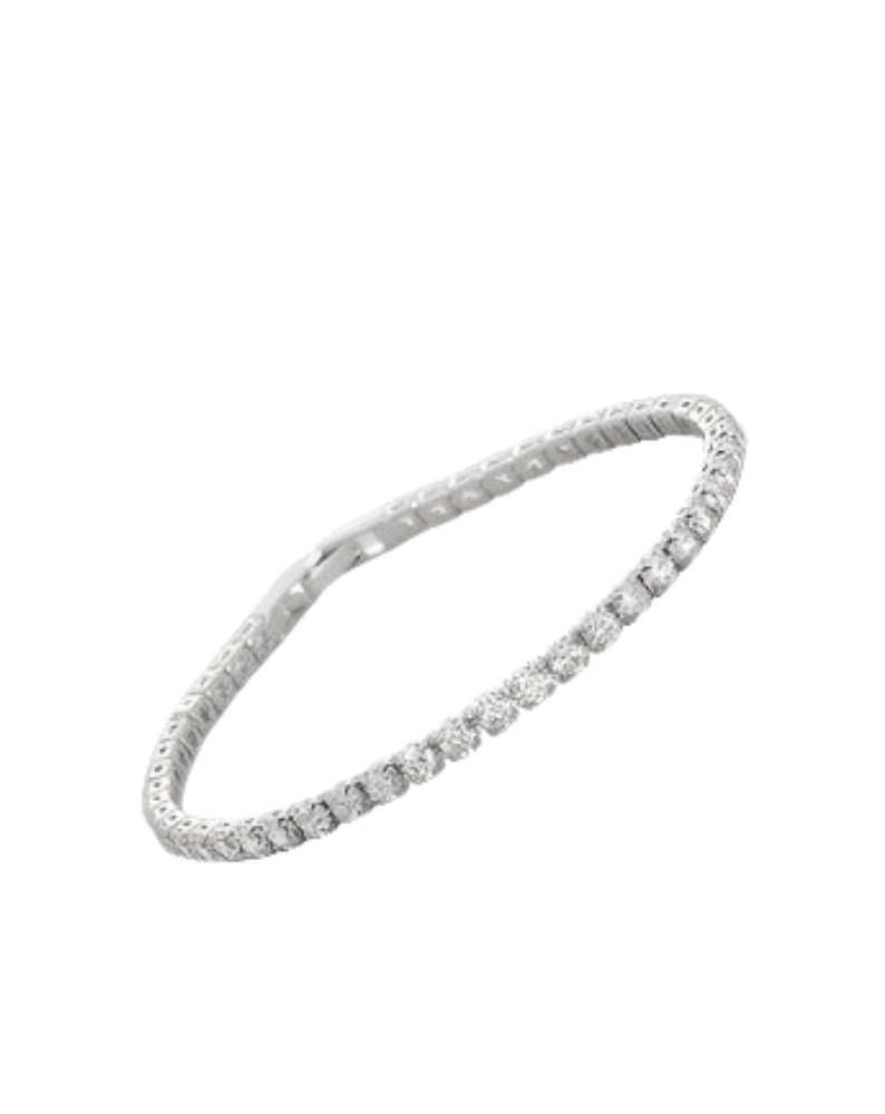 3MM TENNIS BRACELET-SILVER