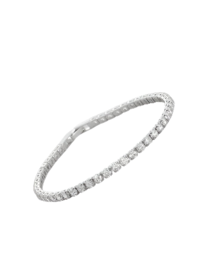 3MM TENNIS BRACELET-SILVER