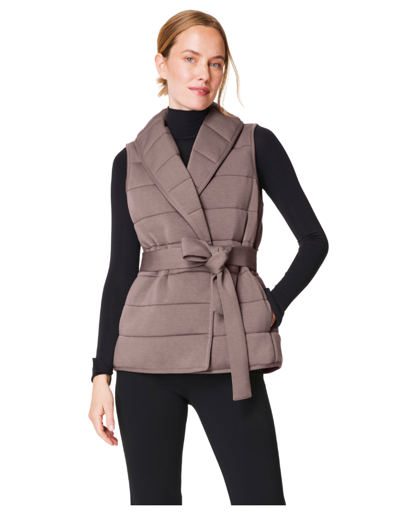 AIRESSENTIALS PUFFY VEST-SMOKE