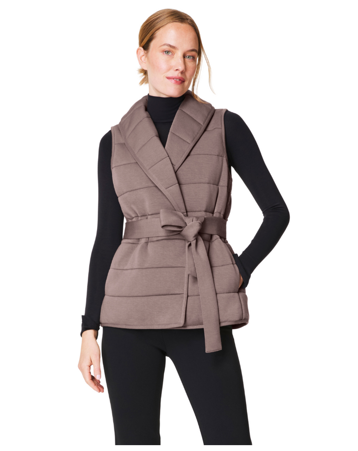 AIRESSENTIALS PUFFY VEST-SMOKE