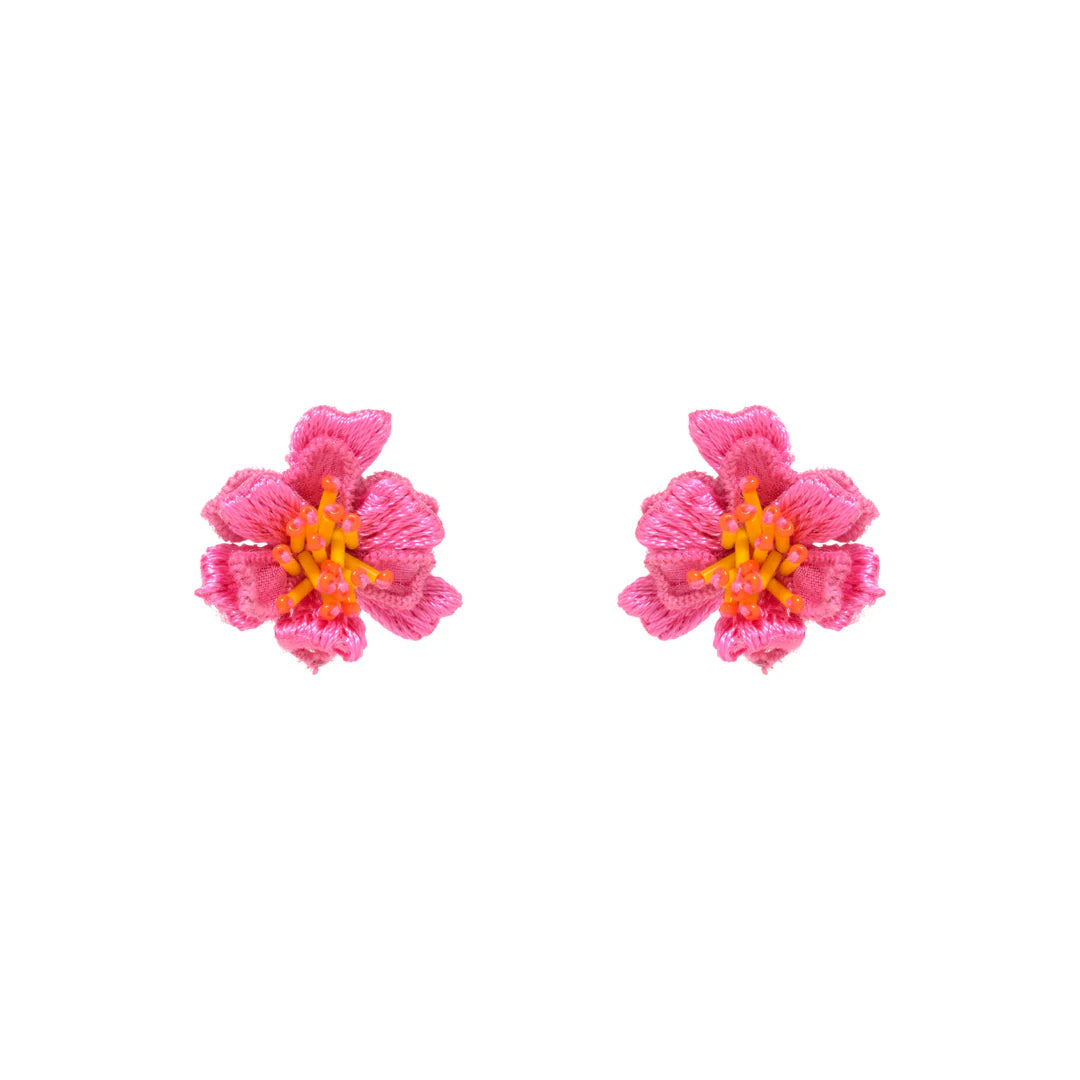 GREER EARRINGS-ORANGE/PINK