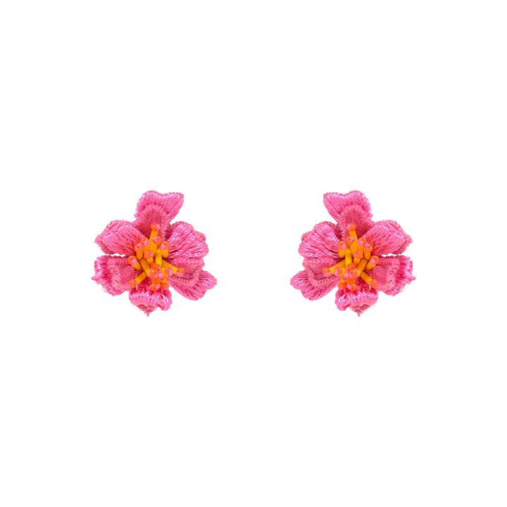 GREER EARRINGS-ORANGE/PINK