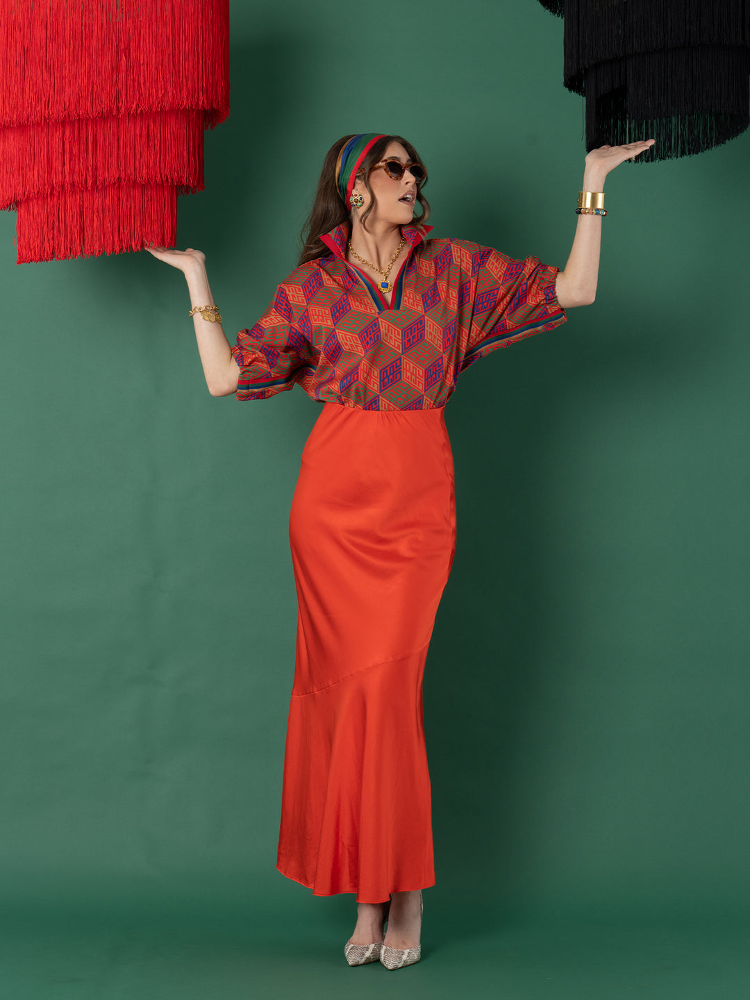 POPPY TOP-VINTAGE MONOGRAM