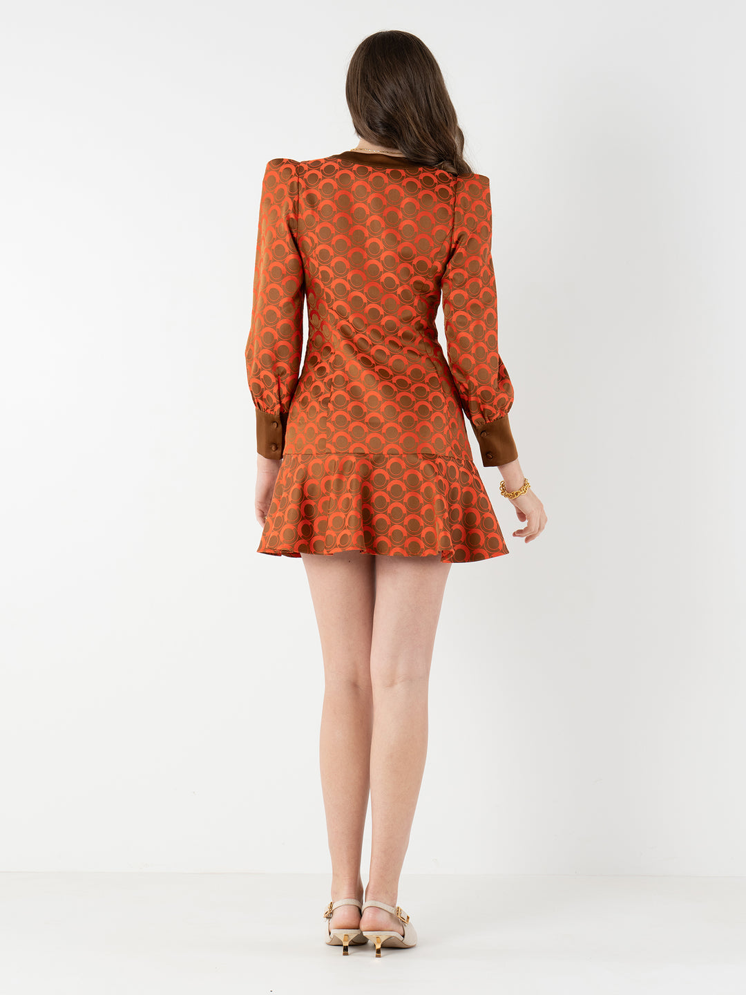 JENNY DRESS-TANGERINE MOD
