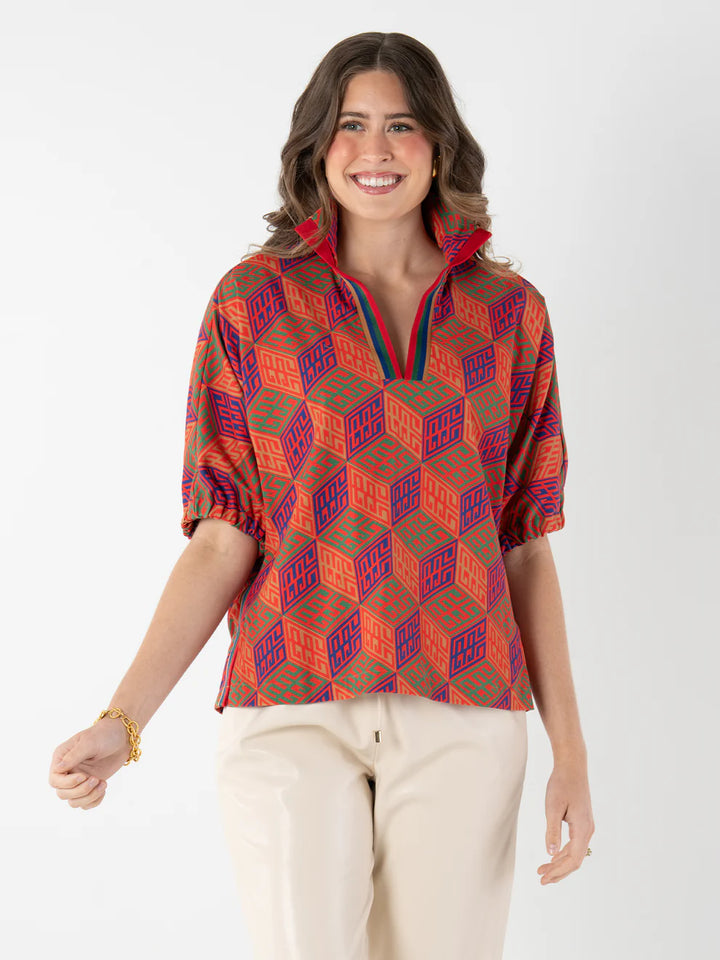 POPPY TOP-VINTAGE MONOGRAM