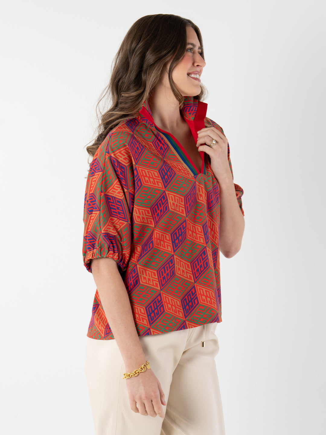 POPPY TOP-VINTAGE MONOGRAM