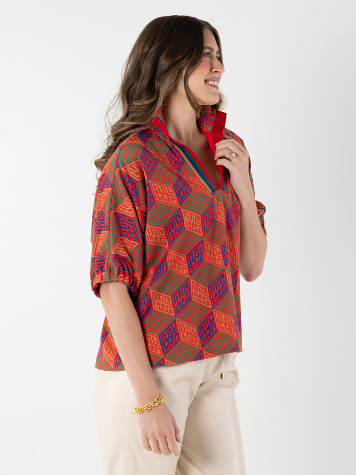 POPPY TOP-VINTAGE MONOGRAM