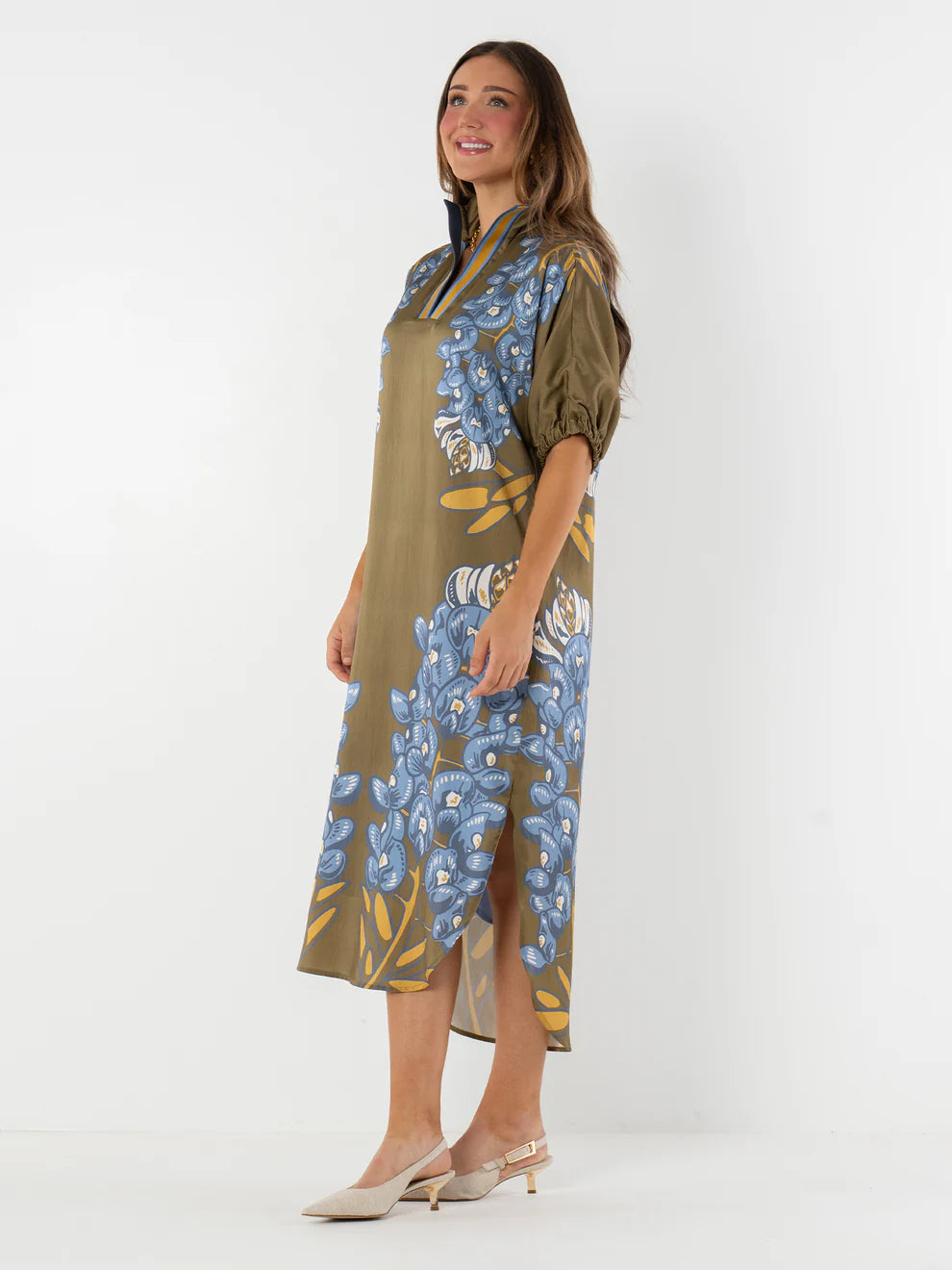 POPPY CAFTAN-BLUE BONNET