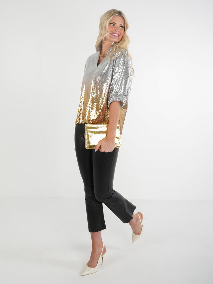 POPPY TOP-OMBR SEQUINS