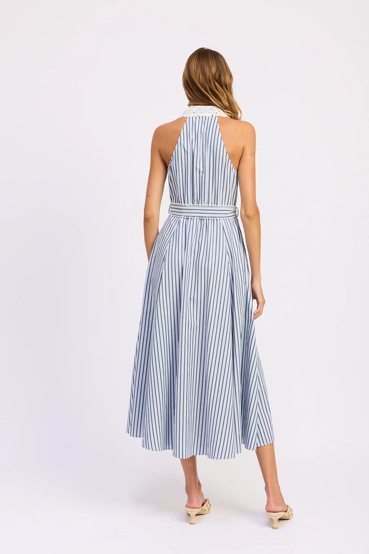 CLARA MAXI DRESS-SKY/NAVY/IVORY