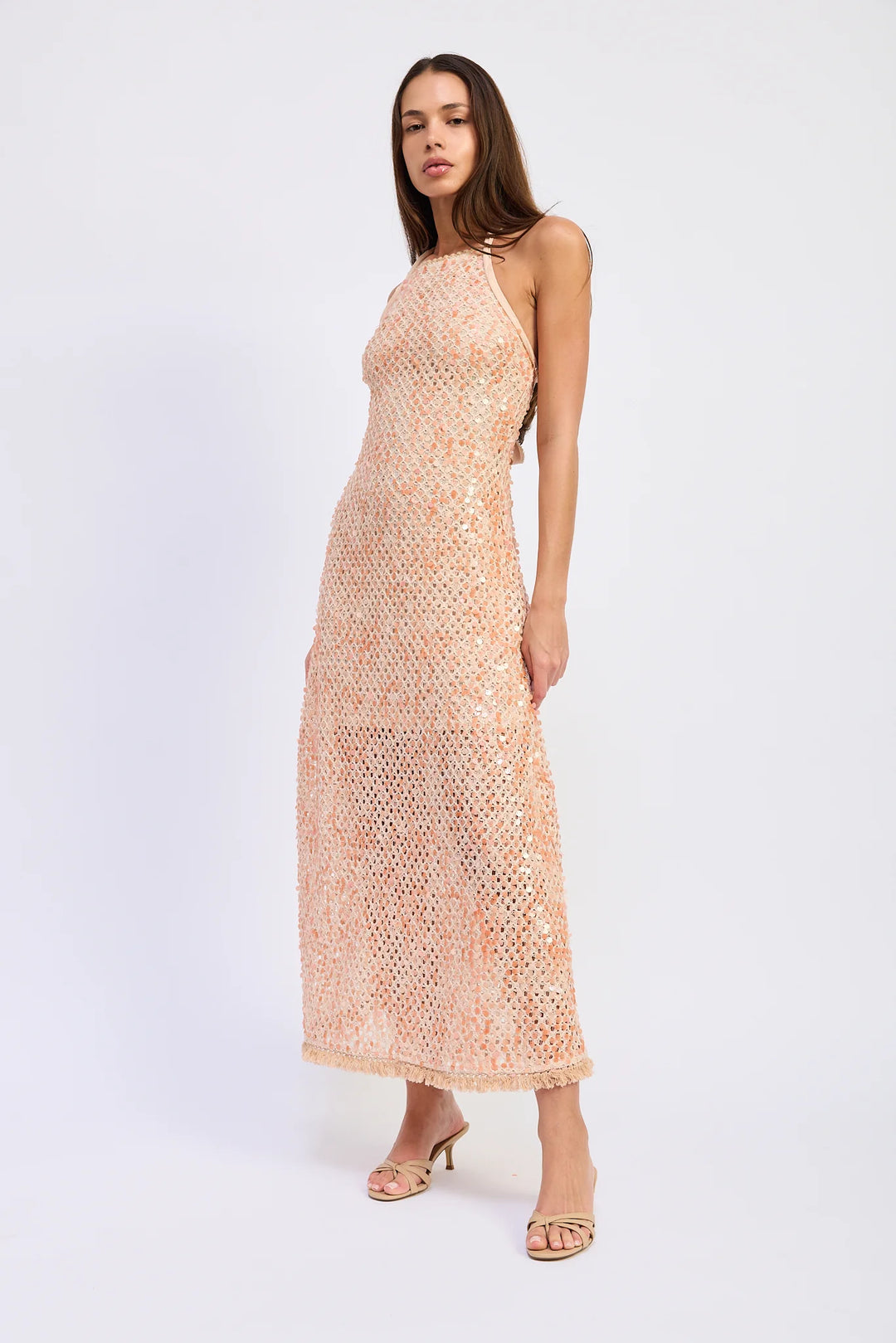 GIGI MAXI DRESS-PEACH