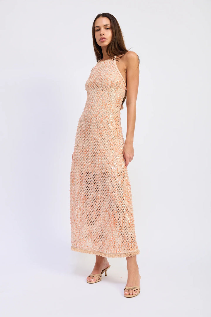 GIGI MAXI DRESS-PEACH