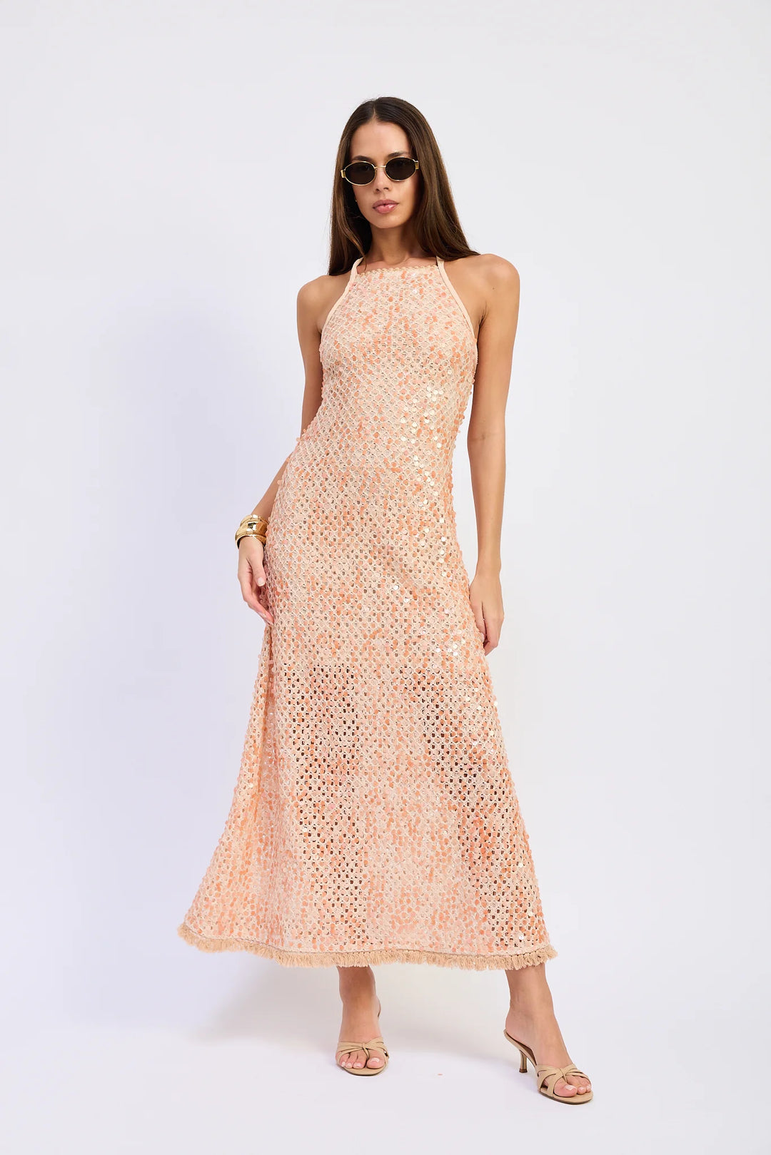 GIGI MAXI DRESS-PEACH