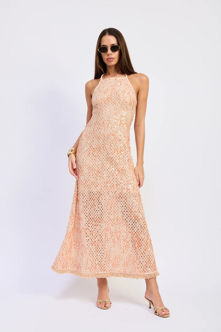 GIGI MAXI DRESS-PEACH