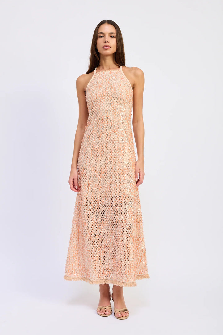 GIGI MAXI DRESS-PEACH