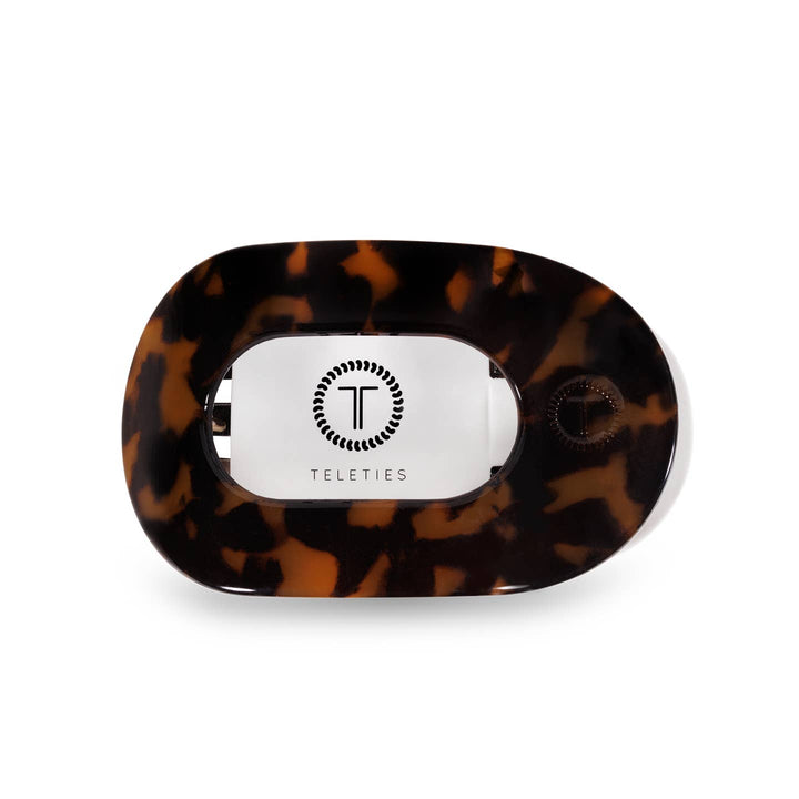 FLAT ROUND SMALL HAIR CLIP-TORTOISE