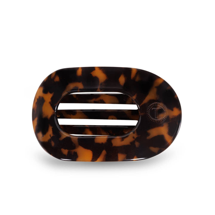 FLAT ROUND SMALL HAIR CLIP-TORTOISE