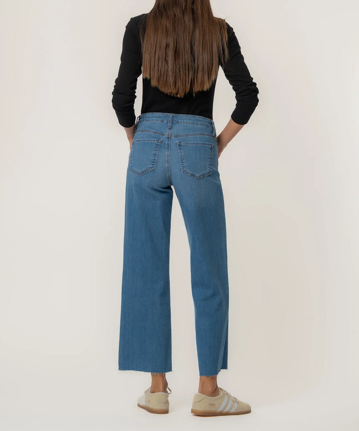 CHARLOTTE HIGH RISE WIDE LEG WITH RAW HEM-SOARING