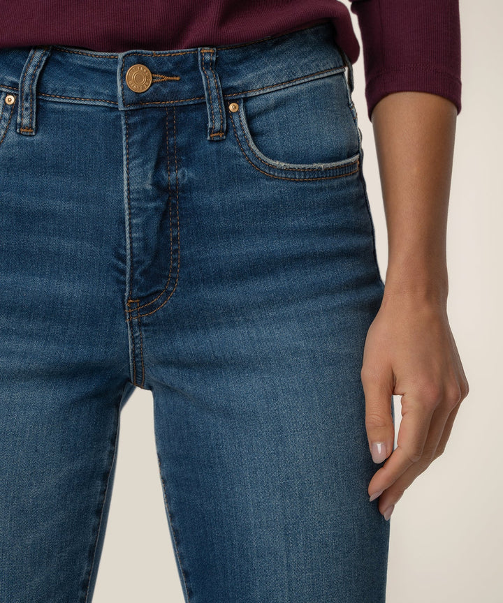 KELSEY HIGH RISE FAB AB ANKLE FLARE WITH WIDE HEM-COOL