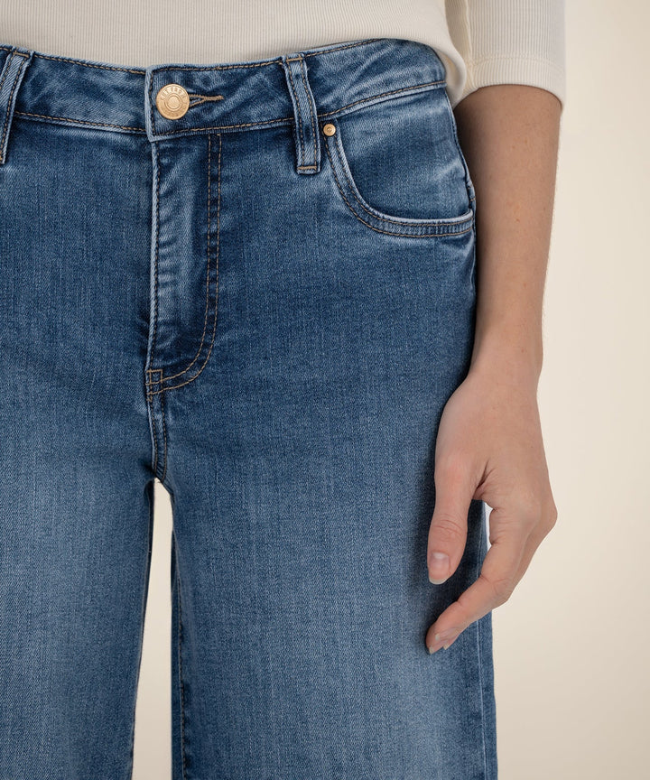 MAYA HIGH RISE FAB AB WIDE LEG BACK DARTS WIDE HEM-AMUSE