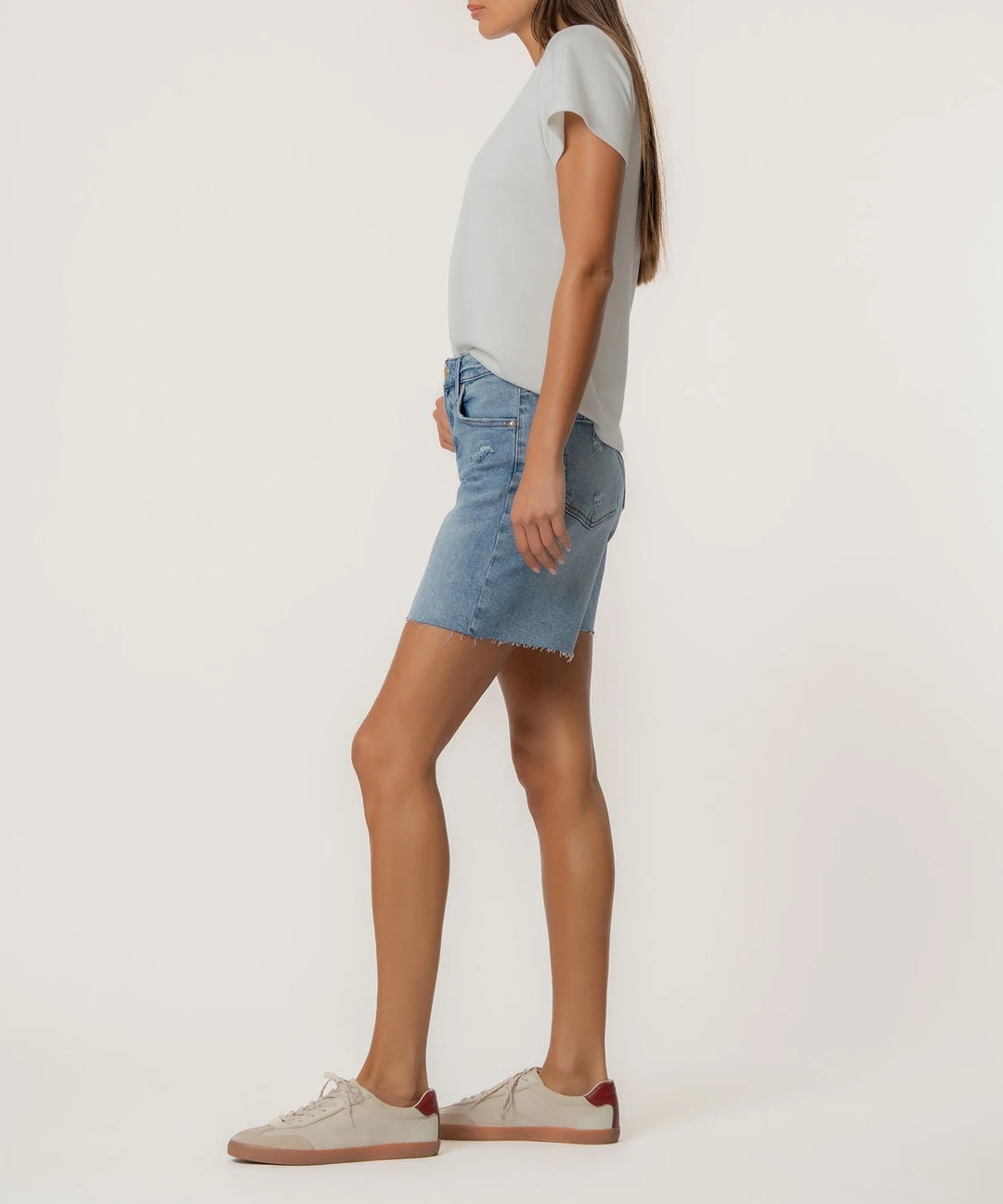 HAILEY HIGH RISE SHORT W RAW HEM-FOCUS