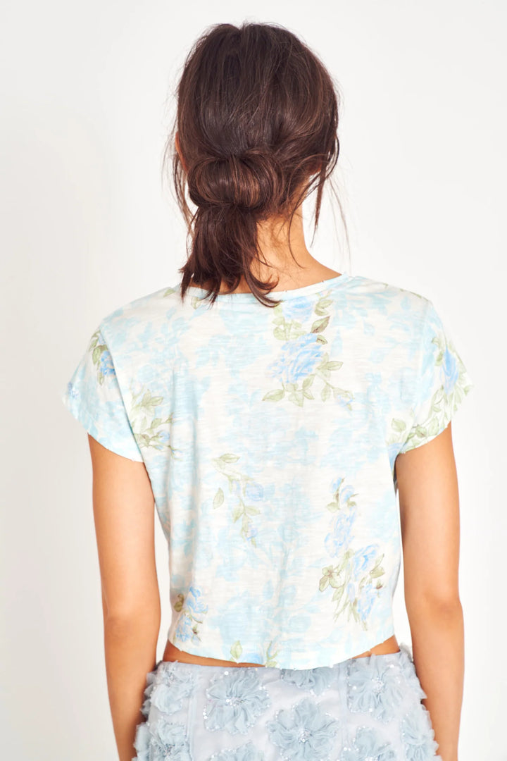 RUBIN CROPPED TEE - BABY BLUE PROMISE